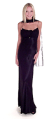 Satin Dress with Lace Bodice