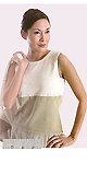Sleeveless Pointelle Shell