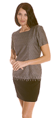 Bark Weave Pattern Dress